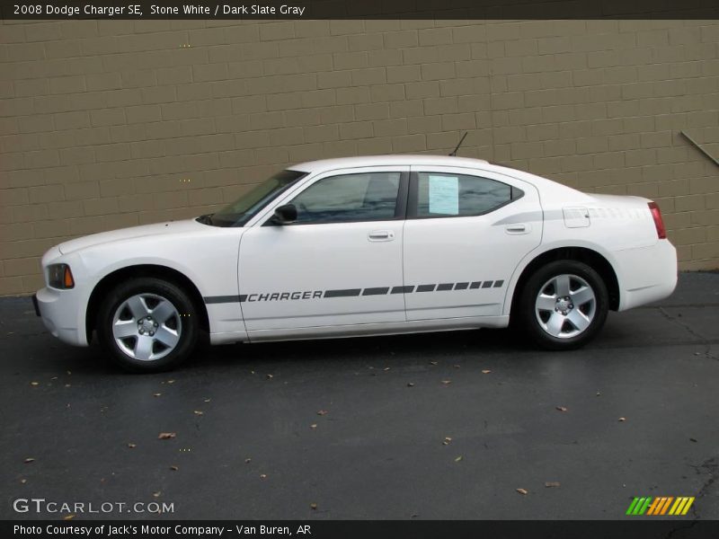 Stone White / Dark Slate Gray 2008 Dodge Charger SE