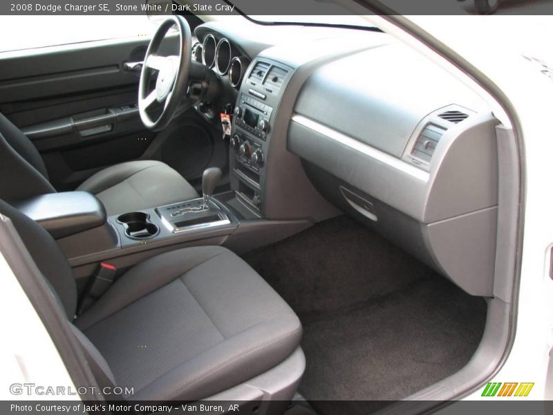 Stone White / Dark Slate Gray 2008 Dodge Charger SE