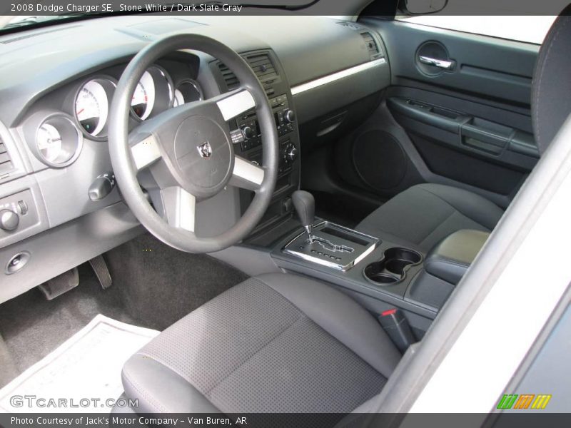 Stone White / Dark Slate Gray 2008 Dodge Charger SE