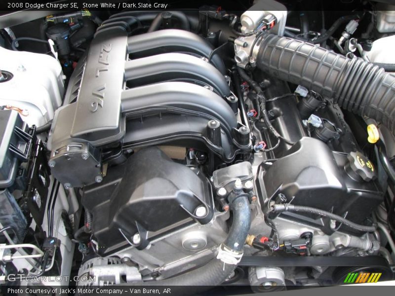 Stone White / Dark Slate Gray 2008 Dodge Charger SE