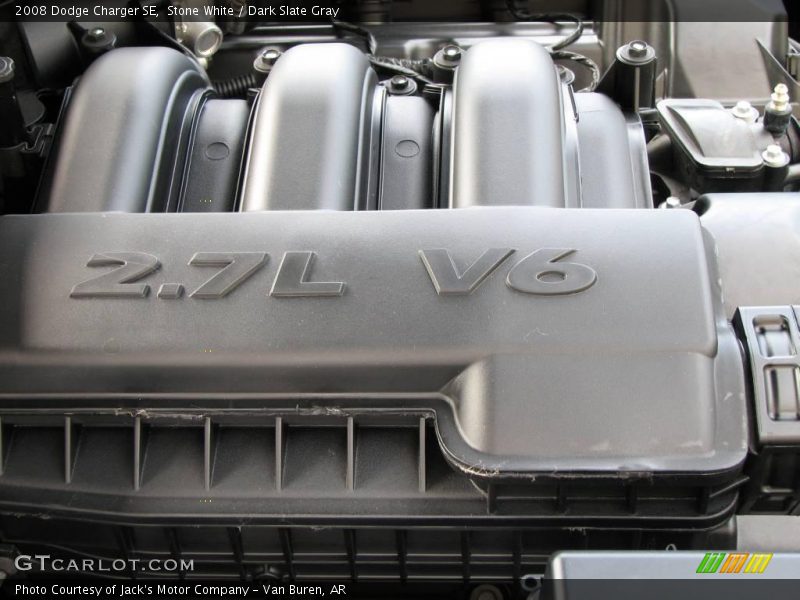 Stone White / Dark Slate Gray 2008 Dodge Charger SE