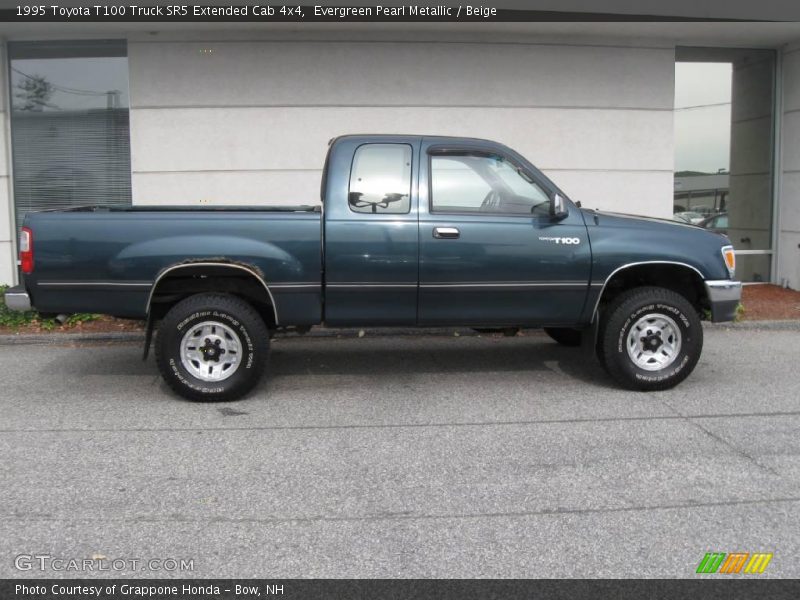 Evergreen Pearl Metallic / Beige 1995 Toyota T100 Truck SR5 Extended Cab 4x4