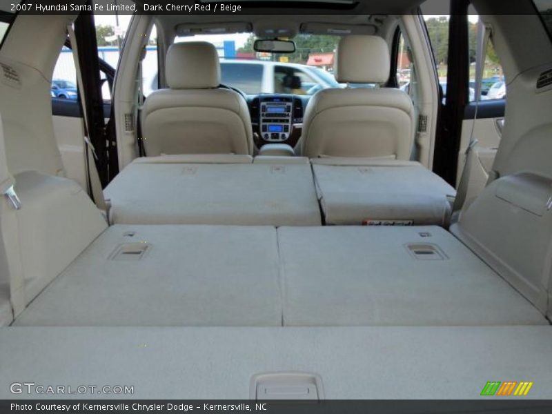 Dark Cherry Red / Beige 2007 Hyundai Santa Fe Limited