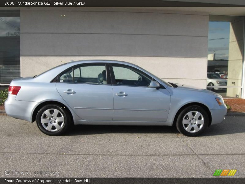Silver Blue / Gray 2008 Hyundai Sonata GLS