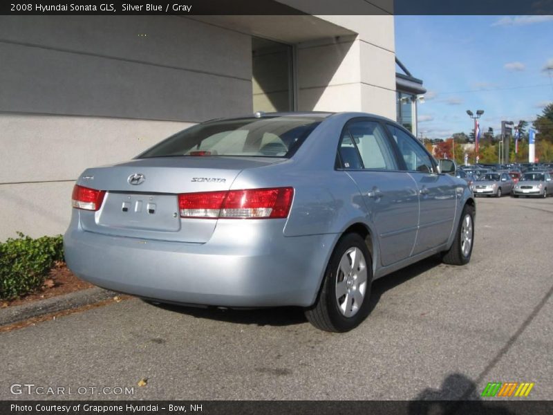 Silver Blue / Gray 2008 Hyundai Sonata GLS