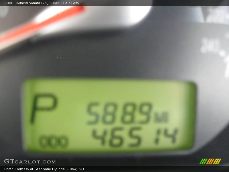 Silver Blue / Gray 2008 Hyundai Sonata GLS