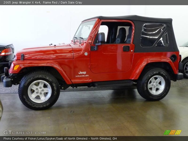 Flame Red / Dark Slate Gray 2005 Jeep Wrangler X 4x4