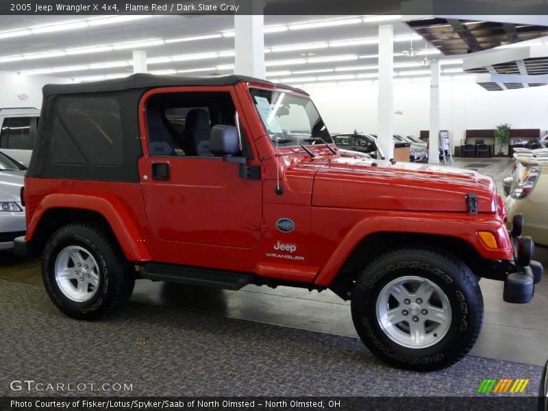 Flame Red / Dark Slate Gray 2005 Jeep Wrangler X 4x4