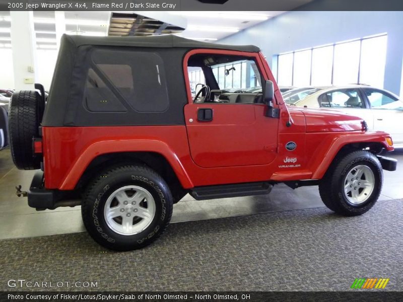 Flame Red / Dark Slate Gray 2005 Jeep Wrangler X 4x4