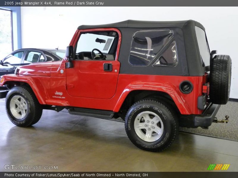 Flame Red / Dark Slate Gray 2005 Jeep Wrangler X 4x4