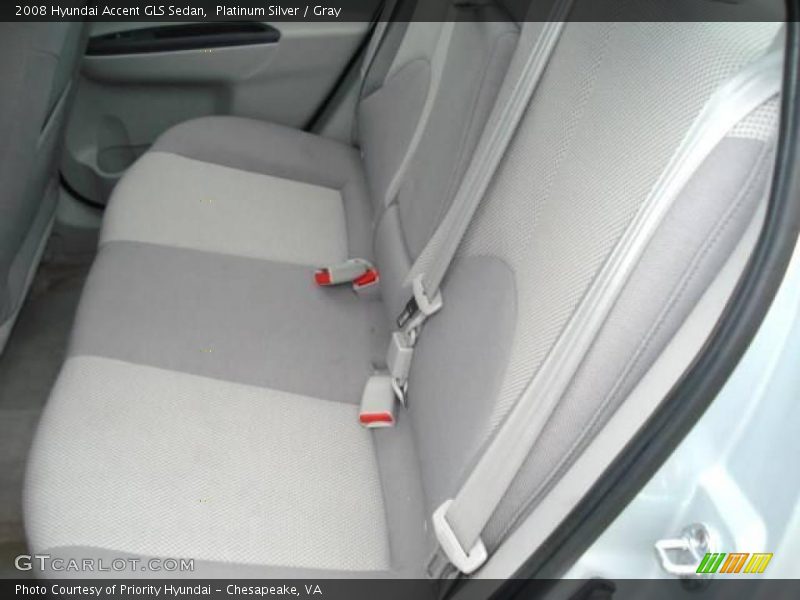 Platinum Silver / Gray 2008 Hyundai Accent GLS Sedan