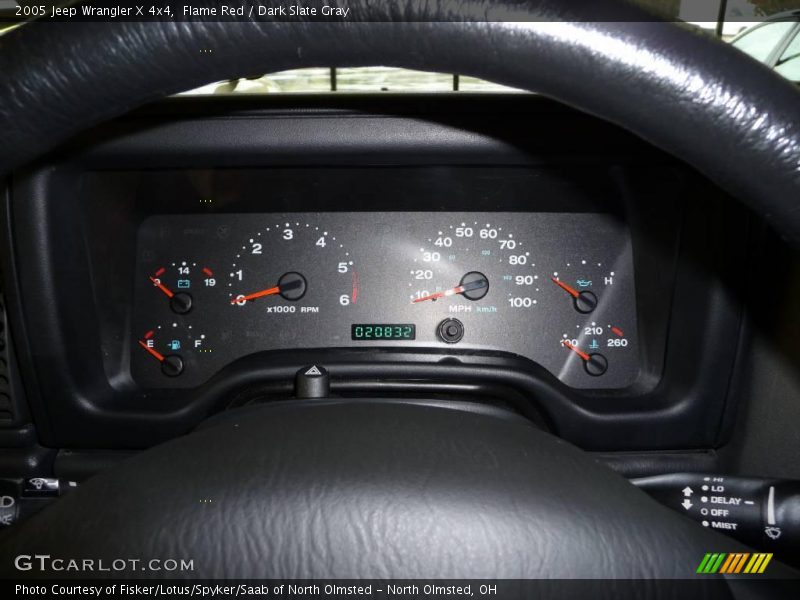Flame Red / Dark Slate Gray 2005 Jeep Wrangler X 4x4