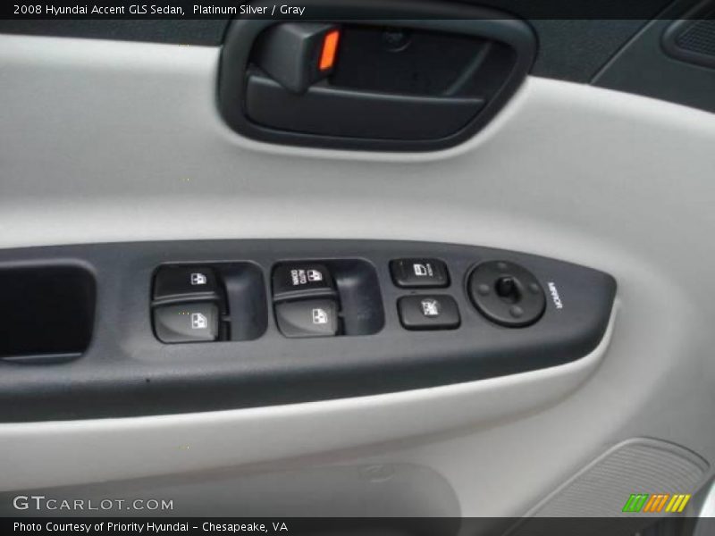 Platinum Silver / Gray 2008 Hyundai Accent GLS Sedan