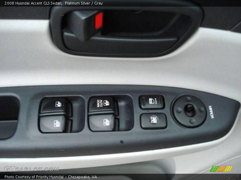 Platinum Silver / Gray 2008 Hyundai Accent GLS Sedan