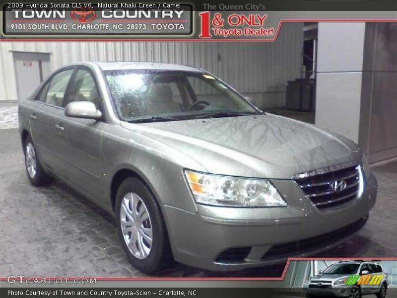 Natural Khaki Green / Camel 2009 Hyundai Sonata GLS V6