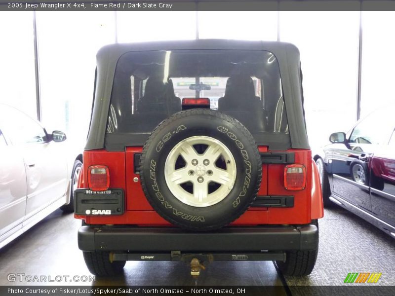 Flame Red / Dark Slate Gray 2005 Jeep Wrangler X 4x4