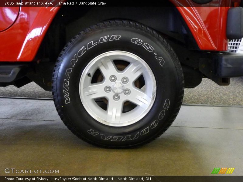 Flame Red / Dark Slate Gray 2005 Jeep Wrangler X 4x4