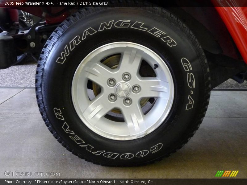Flame Red / Dark Slate Gray 2005 Jeep Wrangler X 4x4