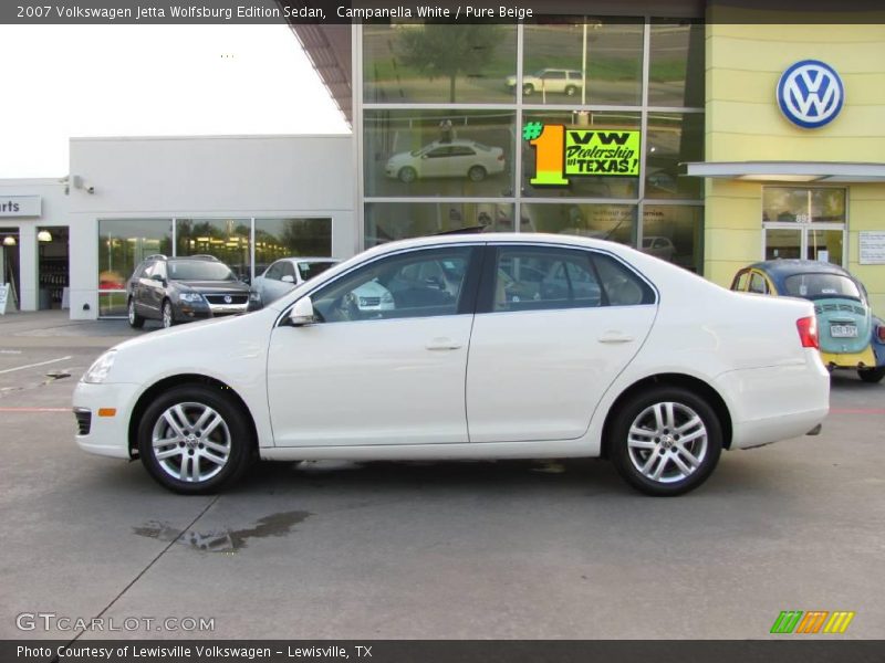 Campanella White / Pure Beige 2007 Volkswagen Jetta Wolfsburg Edition Sedan