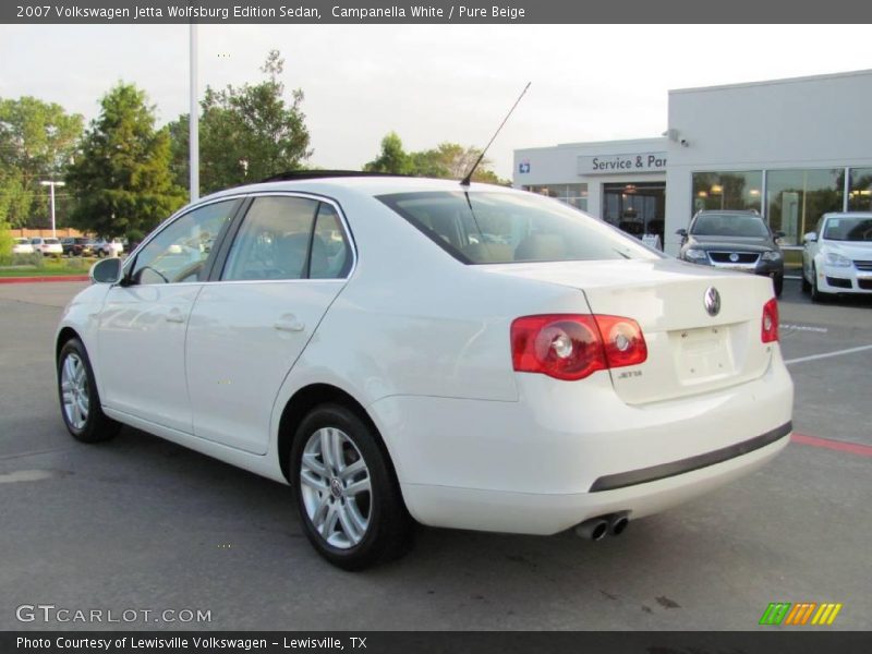 Campanella White / Pure Beige 2007 Volkswagen Jetta Wolfsburg Edition Sedan