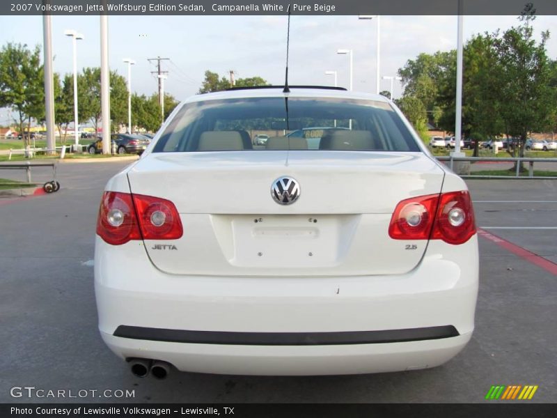 Campanella White / Pure Beige 2007 Volkswagen Jetta Wolfsburg Edition Sedan