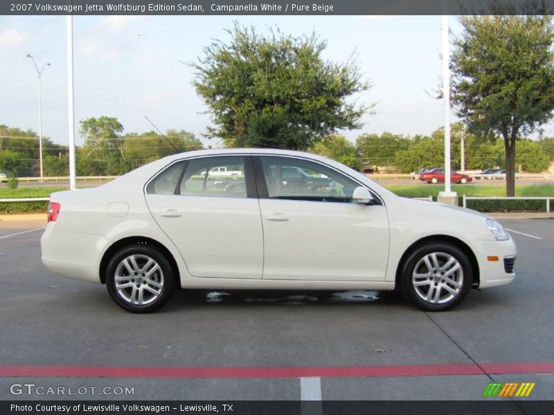 Campanella White / Pure Beige 2007 Volkswagen Jetta Wolfsburg Edition Sedan