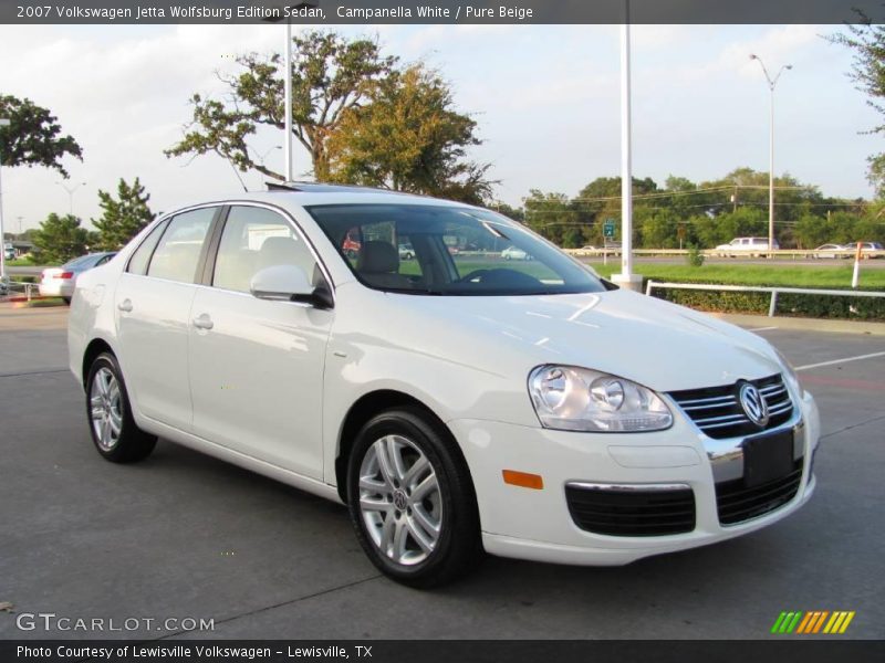 Campanella White / Pure Beige 2007 Volkswagen Jetta Wolfsburg Edition Sedan