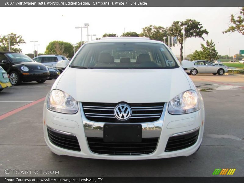 Campanella White / Pure Beige 2007 Volkswagen Jetta Wolfsburg Edition Sedan