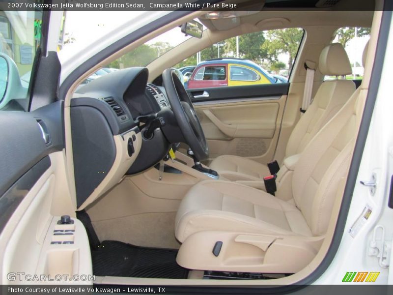 Campanella White / Pure Beige 2007 Volkswagen Jetta Wolfsburg Edition Sedan