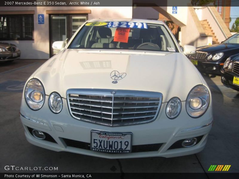Arctic White / Ash 2007 Mercedes-Benz E 350 Sedan