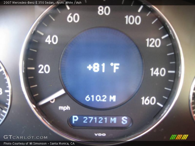 Arctic White / Ash 2007 Mercedes-Benz E 350 Sedan