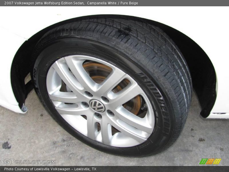 Campanella White / Pure Beige 2007 Volkswagen Jetta Wolfsburg Edition Sedan