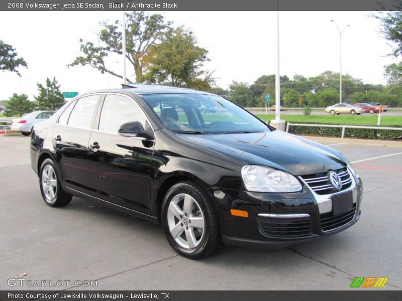 Black / Anthracite Black 2008 Volkswagen Jetta SE Sedan