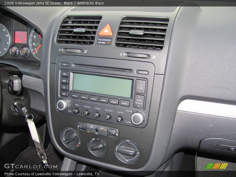 Black / Anthracite Black 2008 Volkswagen Jetta SE Sedan