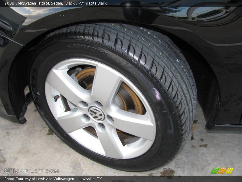 Black / Anthracite Black 2008 Volkswagen Jetta SE Sedan