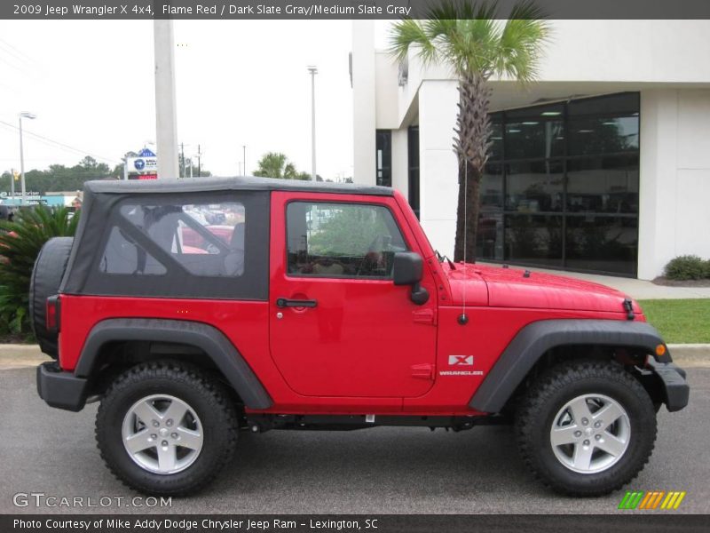 Flame Red / Dark Slate Gray/Medium Slate Gray 2009 Jeep Wrangler X 4x4