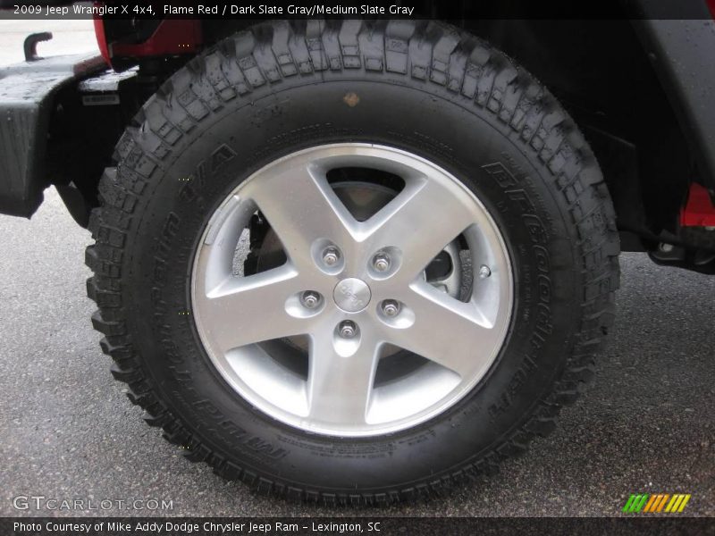 Flame Red / Dark Slate Gray/Medium Slate Gray 2009 Jeep Wrangler X 4x4