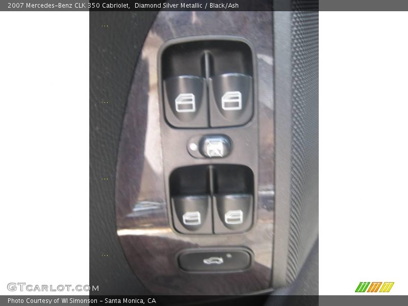 Diamond Silver Metallic / Black/Ash 2007 Mercedes-Benz CLK 350 Cabriolet