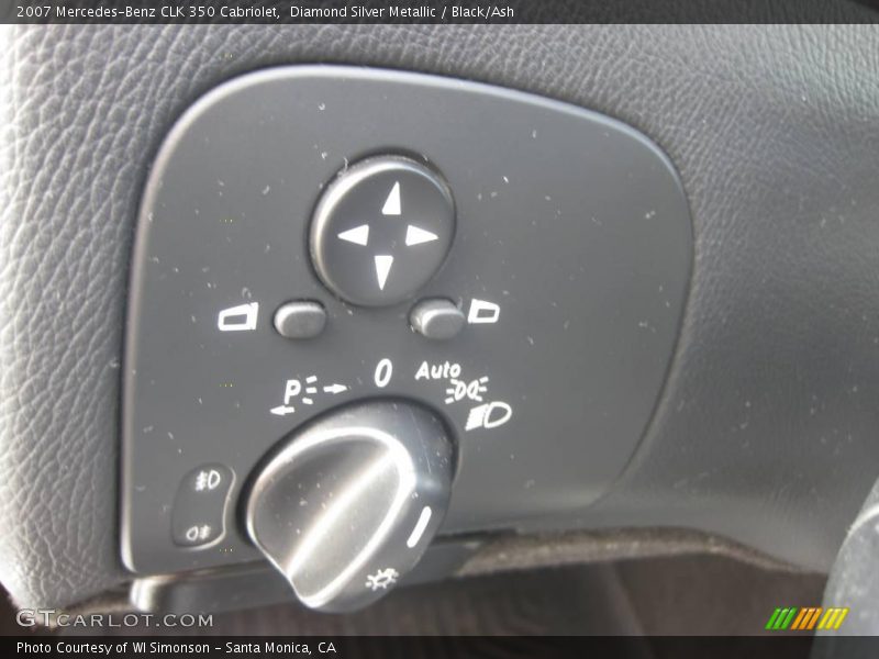 Diamond Silver Metallic / Black/Ash 2007 Mercedes-Benz CLK 350 Cabriolet