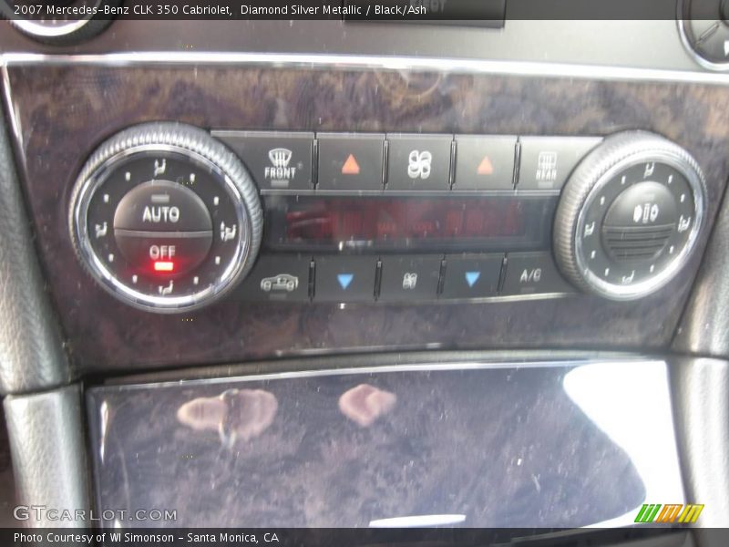 Diamond Silver Metallic / Black/Ash 2007 Mercedes-Benz CLK 350 Cabriolet