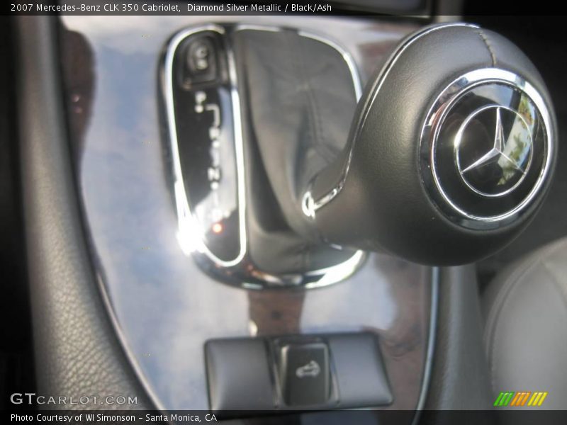 Diamond Silver Metallic / Black/Ash 2007 Mercedes-Benz CLK 350 Cabriolet
