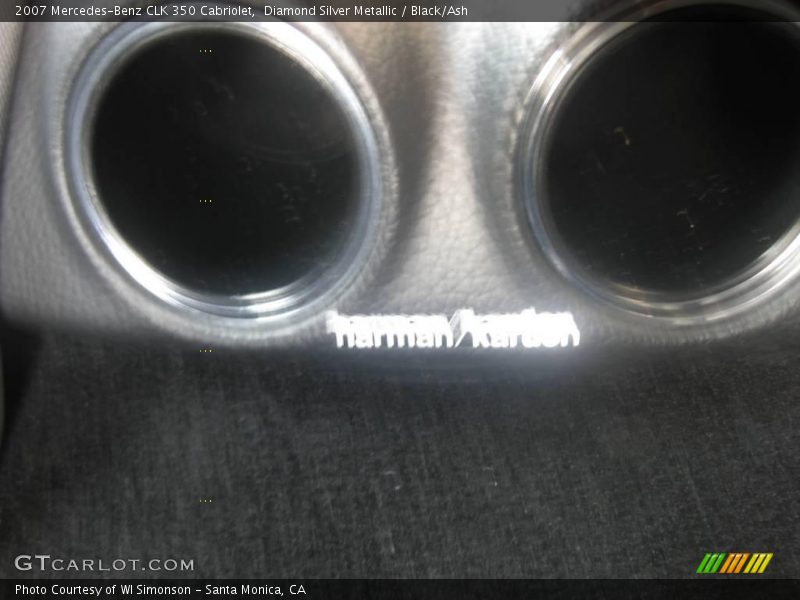 Diamond Silver Metallic / Black/Ash 2007 Mercedes-Benz CLK 350 Cabriolet