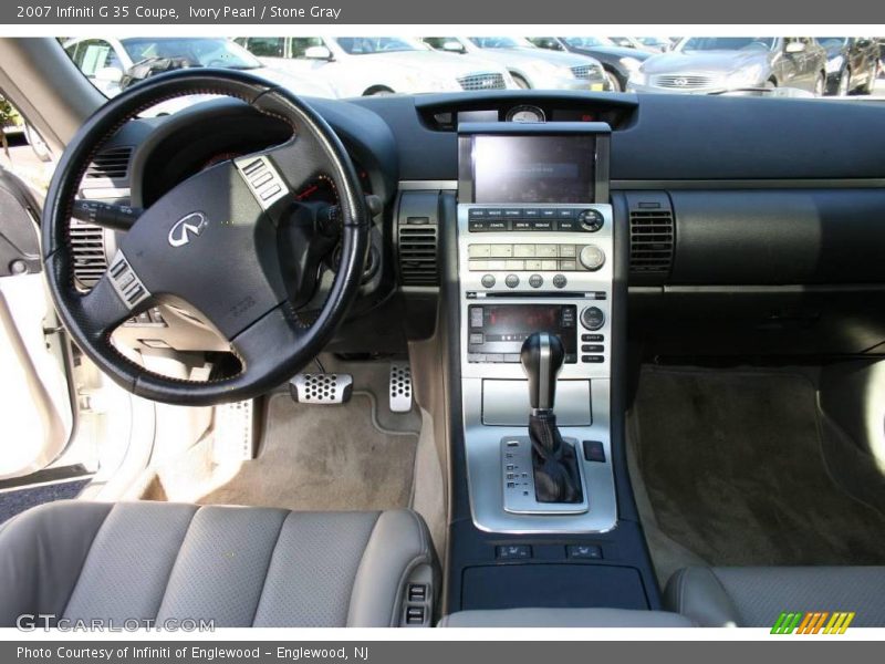 Ivory Pearl / Stone Gray 2007 Infiniti G 35 Coupe