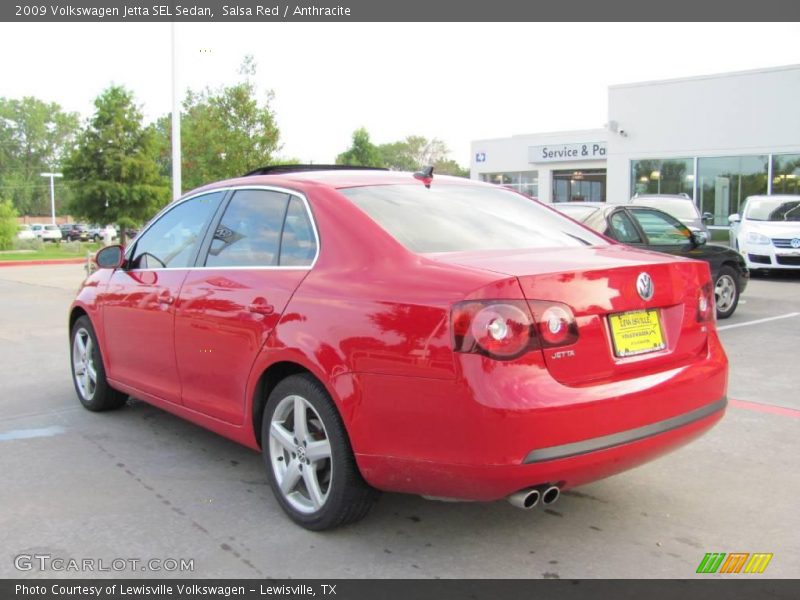 Salsa Red / Anthracite 2009 Volkswagen Jetta SEL Sedan