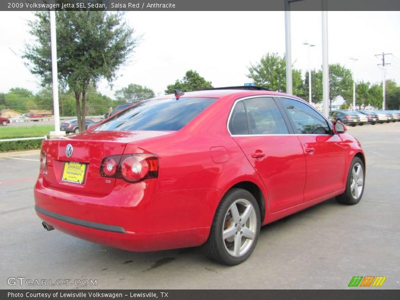 Salsa Red / Anthracite 2009 Volkswagen Jetta SEL Sedan