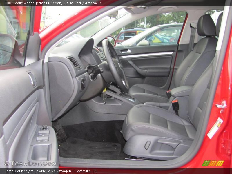 Salsa Red / Anthracite 2009 Volkswagen Jetta SEL Sedan