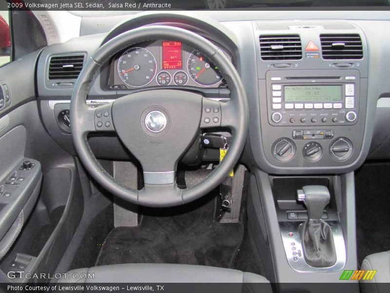 Salsa Red / Anthracite 2009 Volkswagen Jetta SEL Sedan