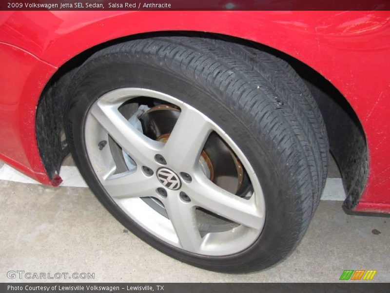 Salsa Red / Anthracite 2009 Volkswagen Jetta SEL Sedan