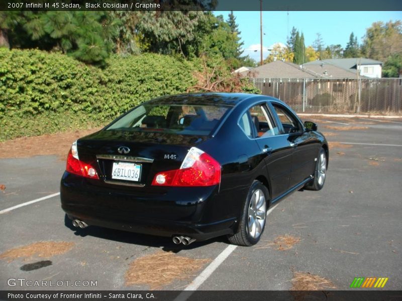 Black Obsidian / Graphite 2007 Infiniti M 45 Sedan