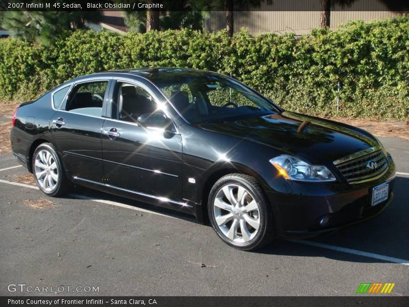 Black Obsidian / Graphite 2007 Infiniti M 45 Sedan